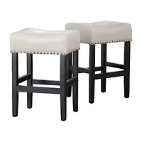 Lisette 2Pc Counter Height Upholstered Barstool