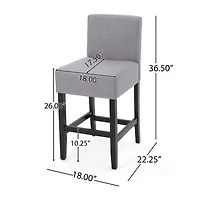 Lopez 2Pc Counter Height Bar Stool