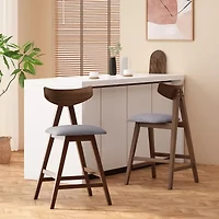 Stocker 2Pc Counter Height Upholstered Bar Stool