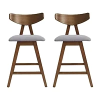 Stocker 2Pc Counter Height Upholstered Bar Stool