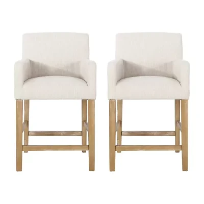 Armga 2Pc Counter Height Upholstered Bar Stool