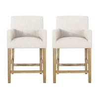 Armga 2Pc Counter Height Upholstered Bar Stool