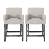 Armga 2Pc Counter Height Upholstered Bar Stool