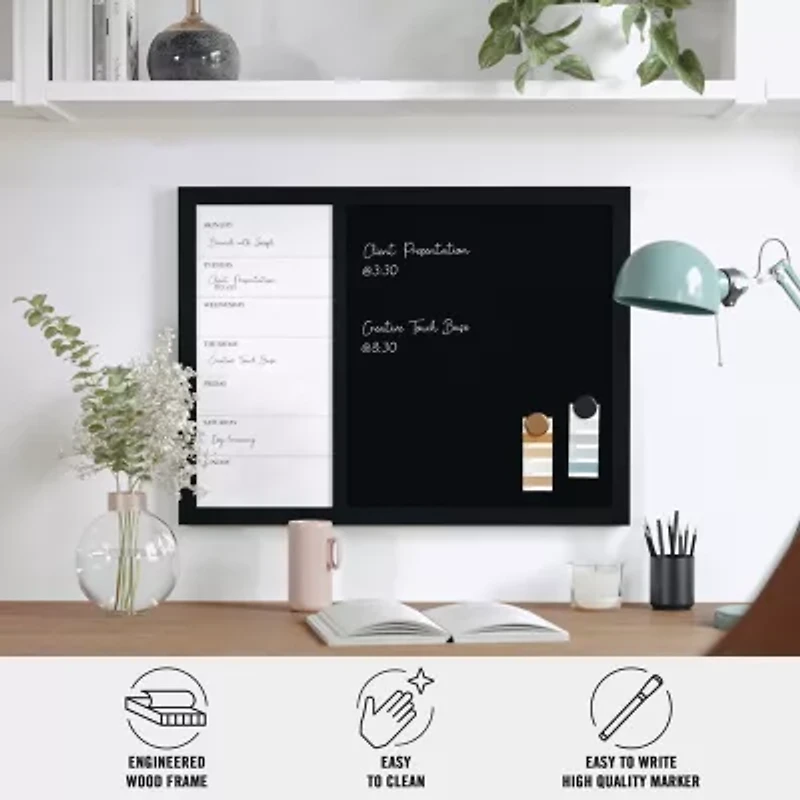 Martha Stewart 24x18 Calendar/Chalk Board