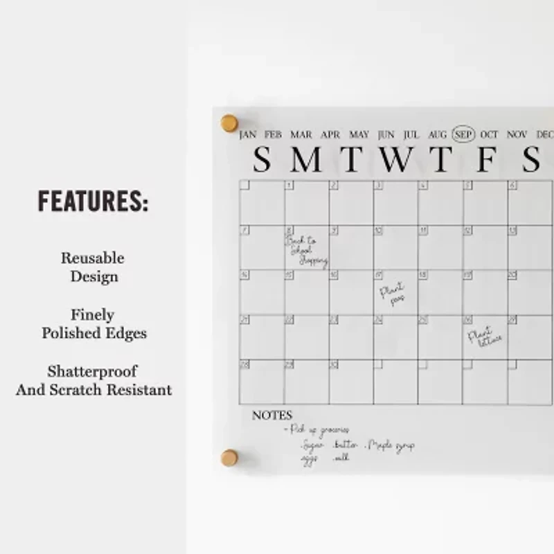 Martha Stewart Dry Erase Wall Calendar