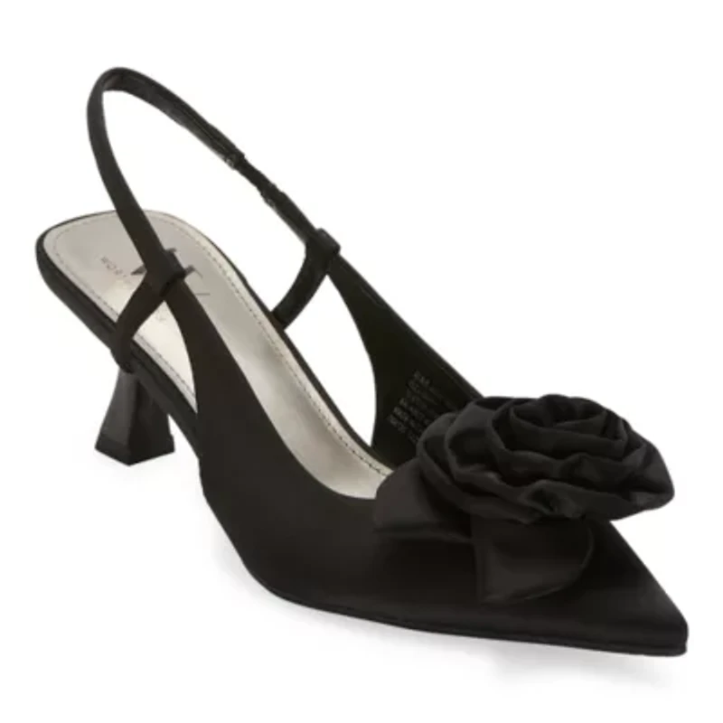 Worthington Rosie Womens Pointed Closed Toe Kitten Heel Pumps