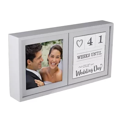 Malden 4"X4" Wedding Countdown Blocks Tabletop Frame
