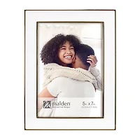 Malden 5" X 7" Gold With White Epoxy Tabletop Frame