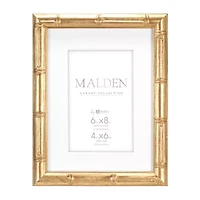 Malden 4"X6" & 6"X8" Gold Matted Bamboo Tabletop Frame