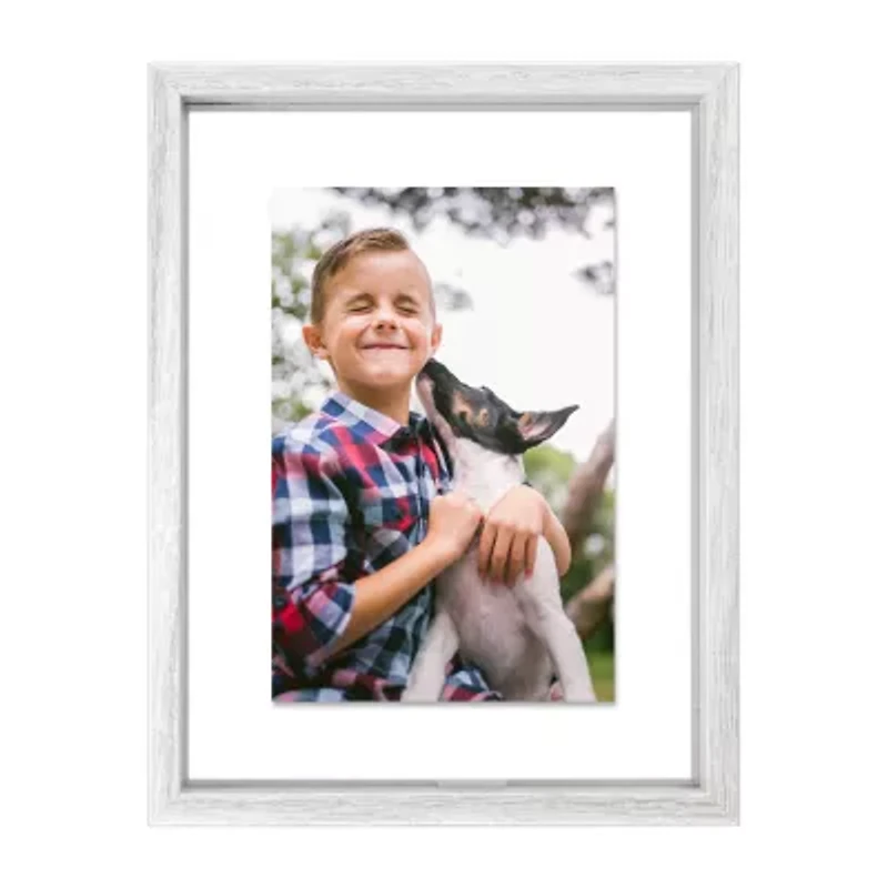 Malden "5""X7"" & 6""X8"" White Deep Float" Tabletop Frame