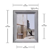 Malden 5"X7" 2-Tone Silver Bead Tabletop Frame