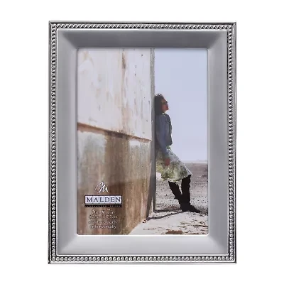 Malden 5"X7" 2-Tone Silver Bead Tabletop Frame