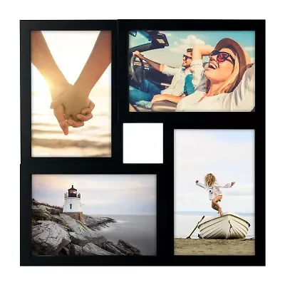 Malden 4x6 Square Black 4-Opening Collage Frame
