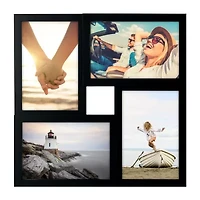 Malden 4x6 Square Black 4-Opening Collage Frame