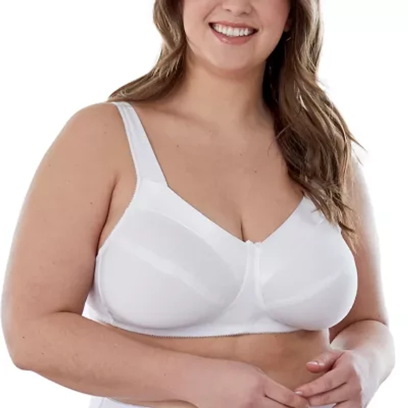 Bestform Satin Trim Wireless Cotton Bra with Unlined Cups-5006715