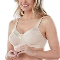 Bestform Satin Trim Wireless Cotton Bra with Unlined Cups-5006715