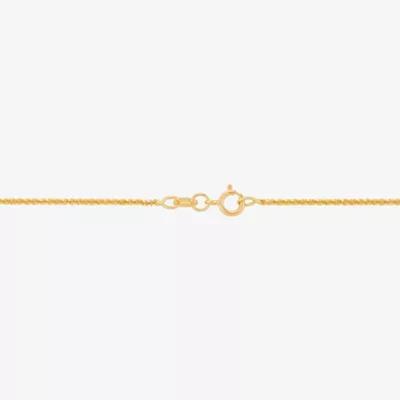 Made Italy Womens 14K Gold 18 Inch Fashion Chain Necklace