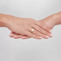 Womens 10K Gold Round Signet Ring