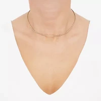 Girls 14K Gold 13 Inch Rope Chain Necklace