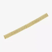 (H-I / I1) Womens 10K Gold 7.25 Inch Chain Bracelet