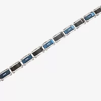 (H-I / I1) Mens Stainless Steel 8 1/2 Inch Link Bracelet