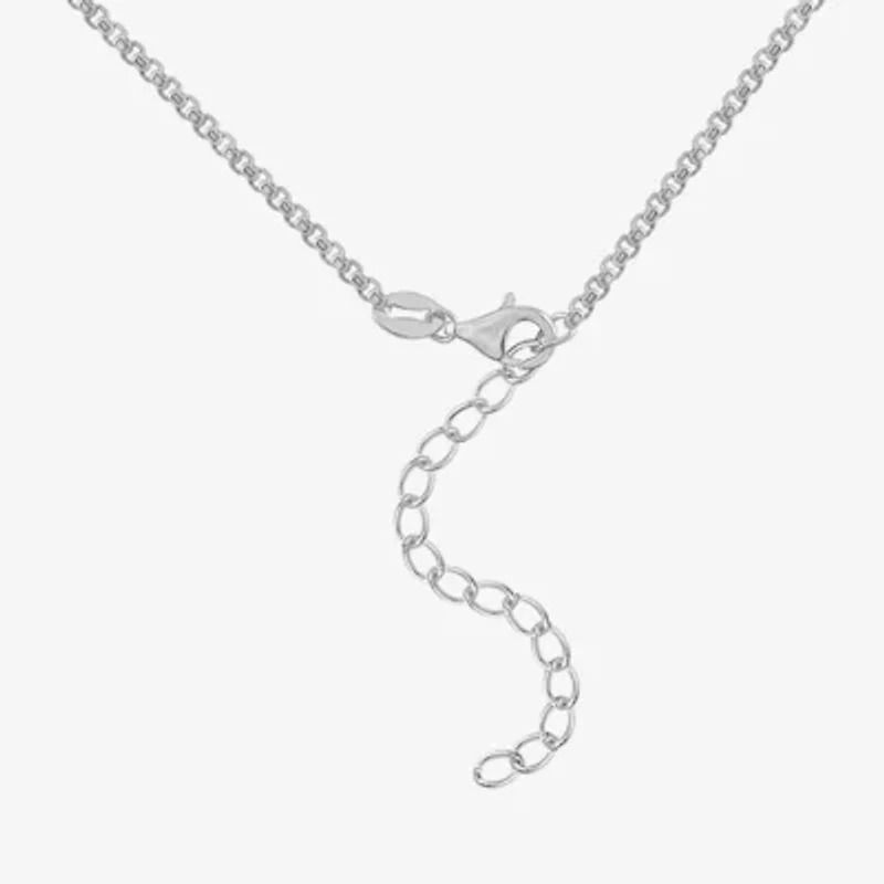 Diamonart Womens White Cubic Zirconia Sterling Silver 17 Inch Y Necklace