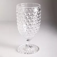 Martha Stewart Chauncey  Hobnail 4-pc. Glass Goblet Set