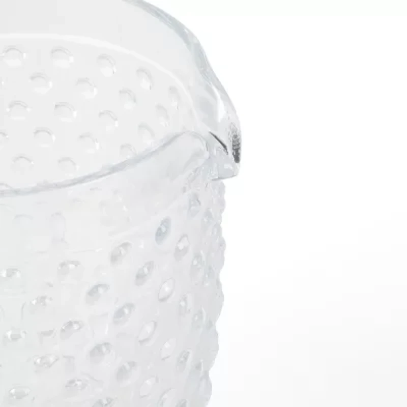 Martha Stewart Chauncey Hobnail Glass Serving Pitcher