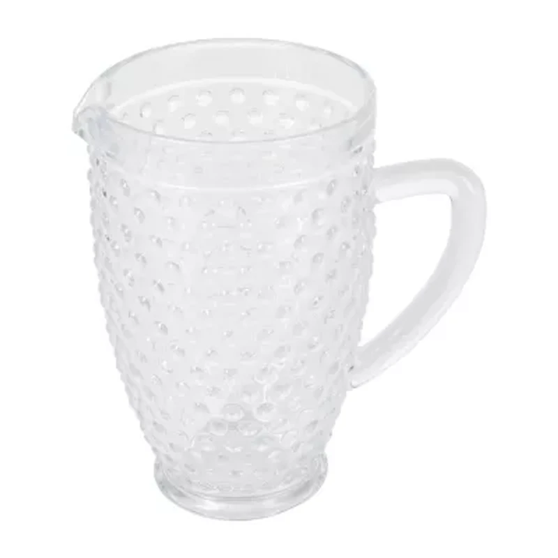 Martha Stewart Chauncey Hobnail Glass Serving Pitcher
