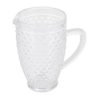 Martha Stewart Chauncey Hobnail Glass Serving Pitcher