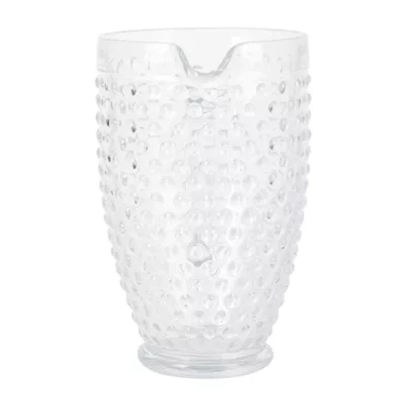 Martha Stewart Chauncey Hobnail Glass Serving Pitcher