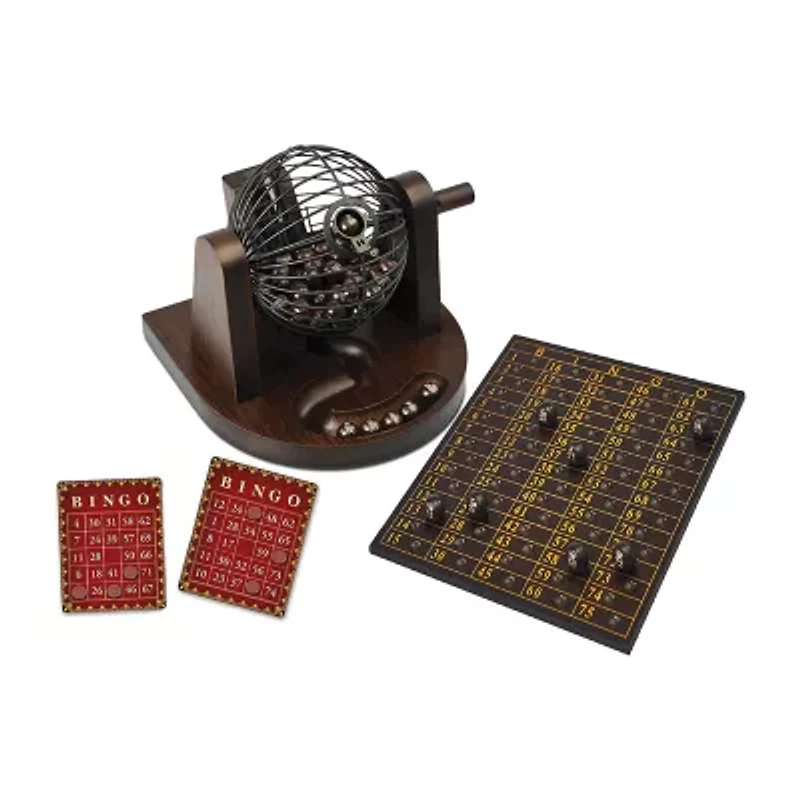 Merchant Ambassador Craftsman Deluxe Wood Bingo Game Set 390-pc. Board Game