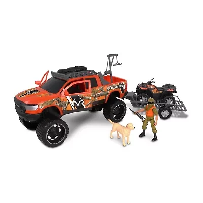 Realtree Hunting Playset Ram 1500 With Dog 10-pc. Toy Playset