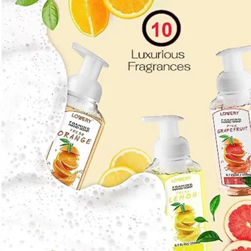 Lovery 10-Pc. Hand Foaming Soap In Citrus Floral Fresh Warm Fragrances