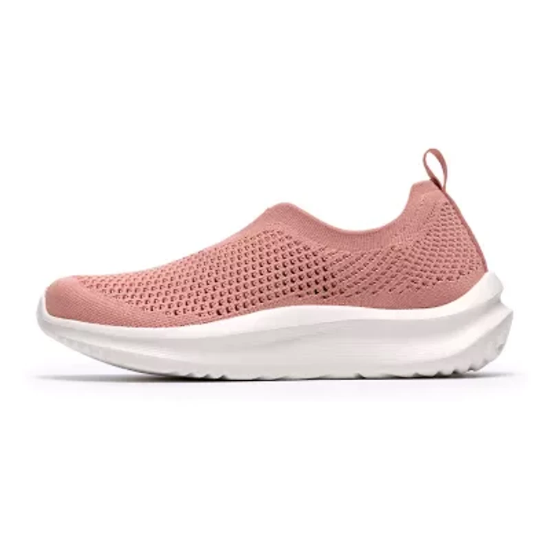 Clarks Solevana Knit Cloudsteppers Womens Round Slip-On Shoe