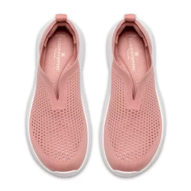 Clarks Solevana Knit Cloudsteppers Womens Round Slip-On Shoe