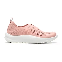 Clarks Solevana Knit Cloudsteppers Womens Round Slip-On Shoe