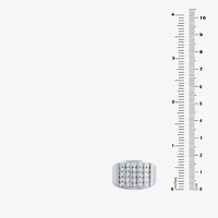 Ij, I2-I3 Mens 1/4 CT. T.W. Natural White Diamond Sterling Silver Cocktail Ring