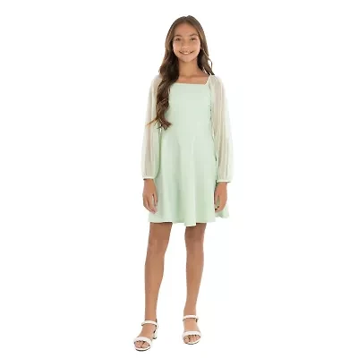 Speechless Big Kid Girls Long Sleeve Skater Dress