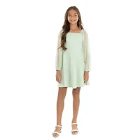 Speechless Big Kid Girls Long Sleeve Skater Dress
