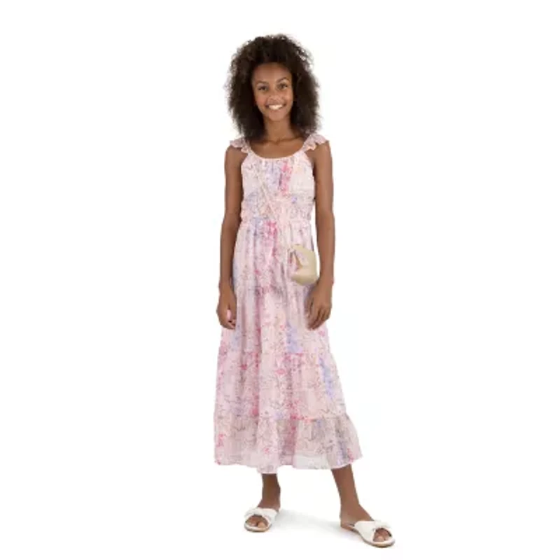 Speechless Big Kid Girls Sleeveless Floral Maxi Dress