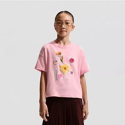 Nike Big Kid Girls Crew Neck Short Sleeve Regular Fit Graphic T-Shirt