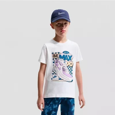 Nike Big Kid Unisex Crew Neck Short Sleeve Regular Fit Graphic T-Shirt