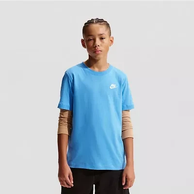 Nike Big Kid Unisex Round Neck Short Sleeve Regular Fit Graphic T-Shirt