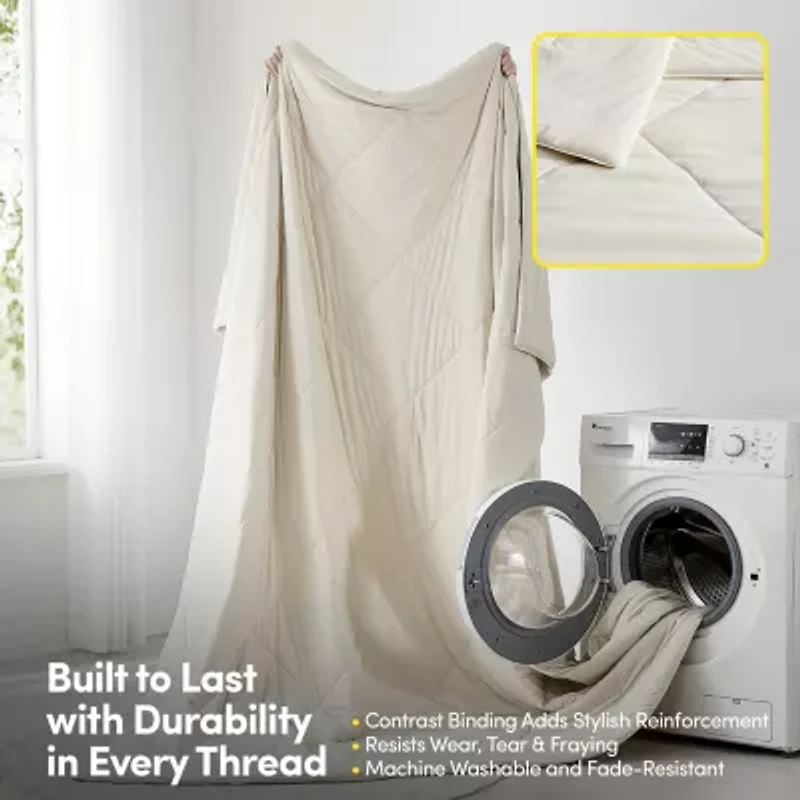 Sweet Home Collection Cooling Oversized All-Season Reversible Single Wrinkle Resistant Comforter