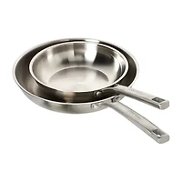 Jenny Martinez Stainless Steel 2-pc. Frying Pan Set