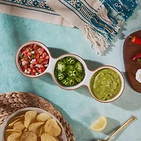 Jenny Martinez 3-Section Stoneware Serving Bowl