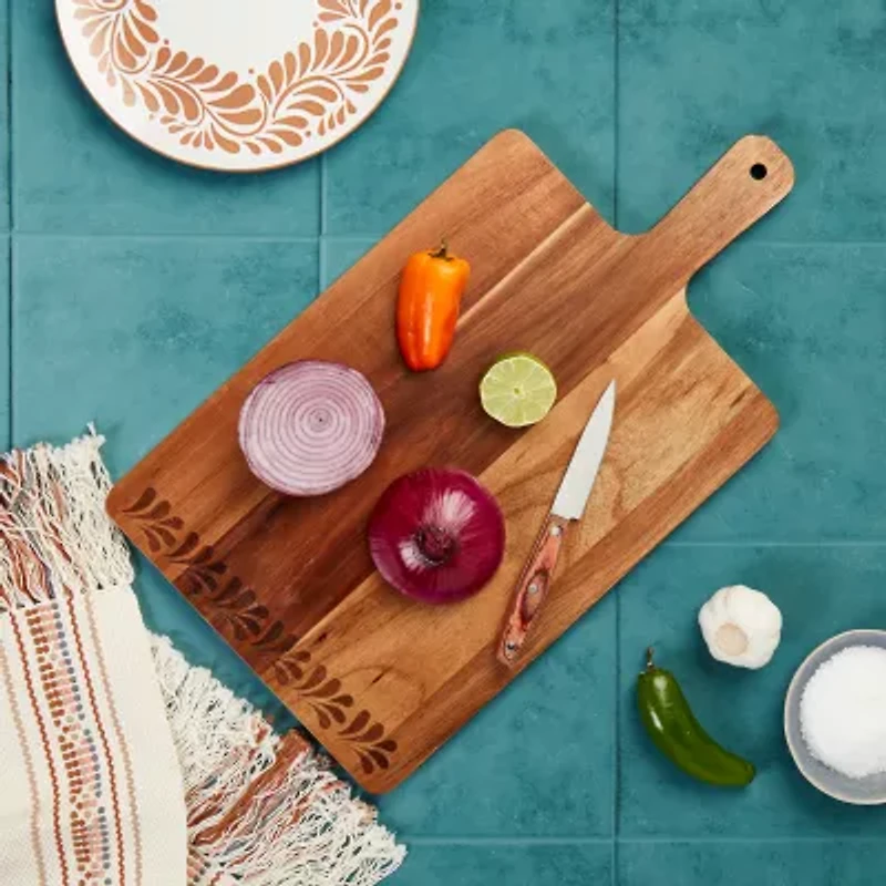 Jenny Martinez 10 inch Rectangle Wood Serve Board