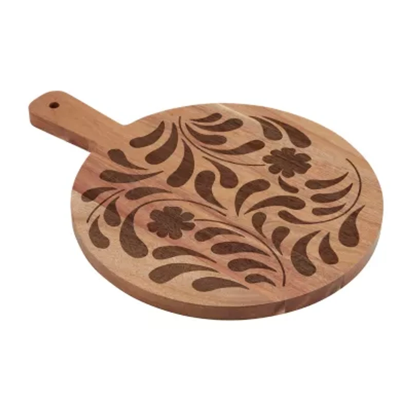 Jenny Martinez 10 inch Round Wood Serve Board