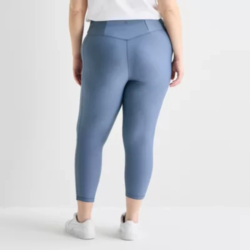 Xersion EverContour+ Womens High Rise 23" Plus Cropped Legging